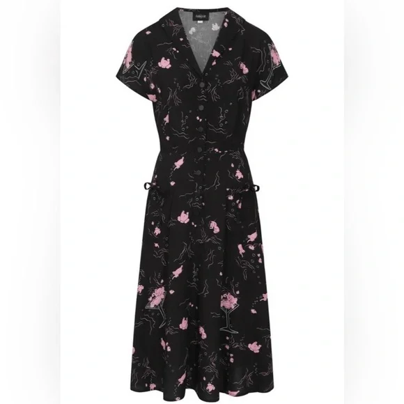 Collectif Liza Tipsy Elephants Swing Dress - Picture 2 of 12